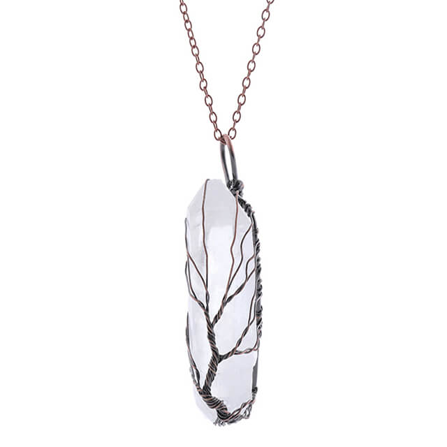 Quartz Tree of Life Necklace