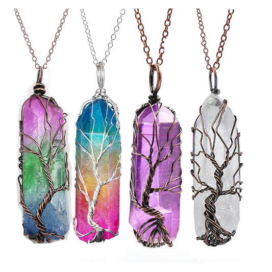 Quartz Tree of Life Necklace