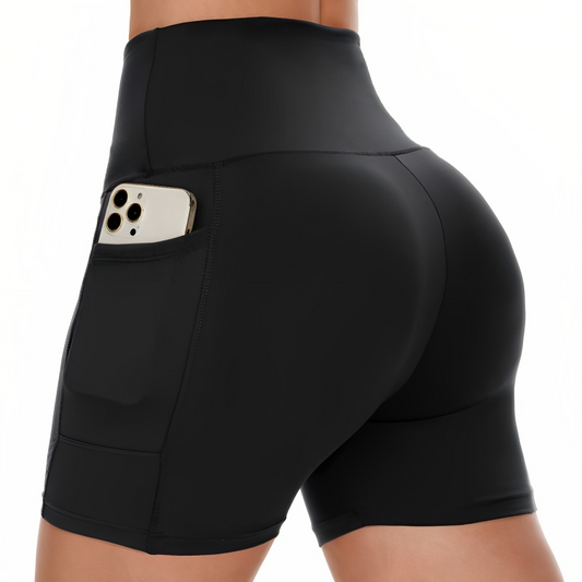 High Waist Yoga Shorts Tummy Control