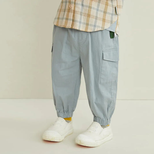 Drawstring Cargo Pants for Boys