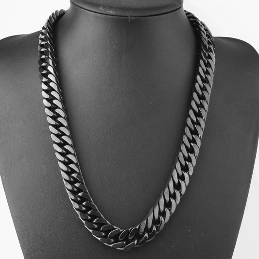 Mens Black Necklace