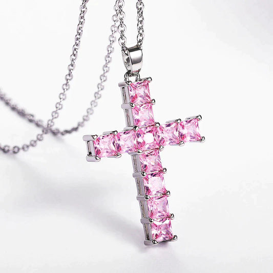 Crystal Cross Necklace