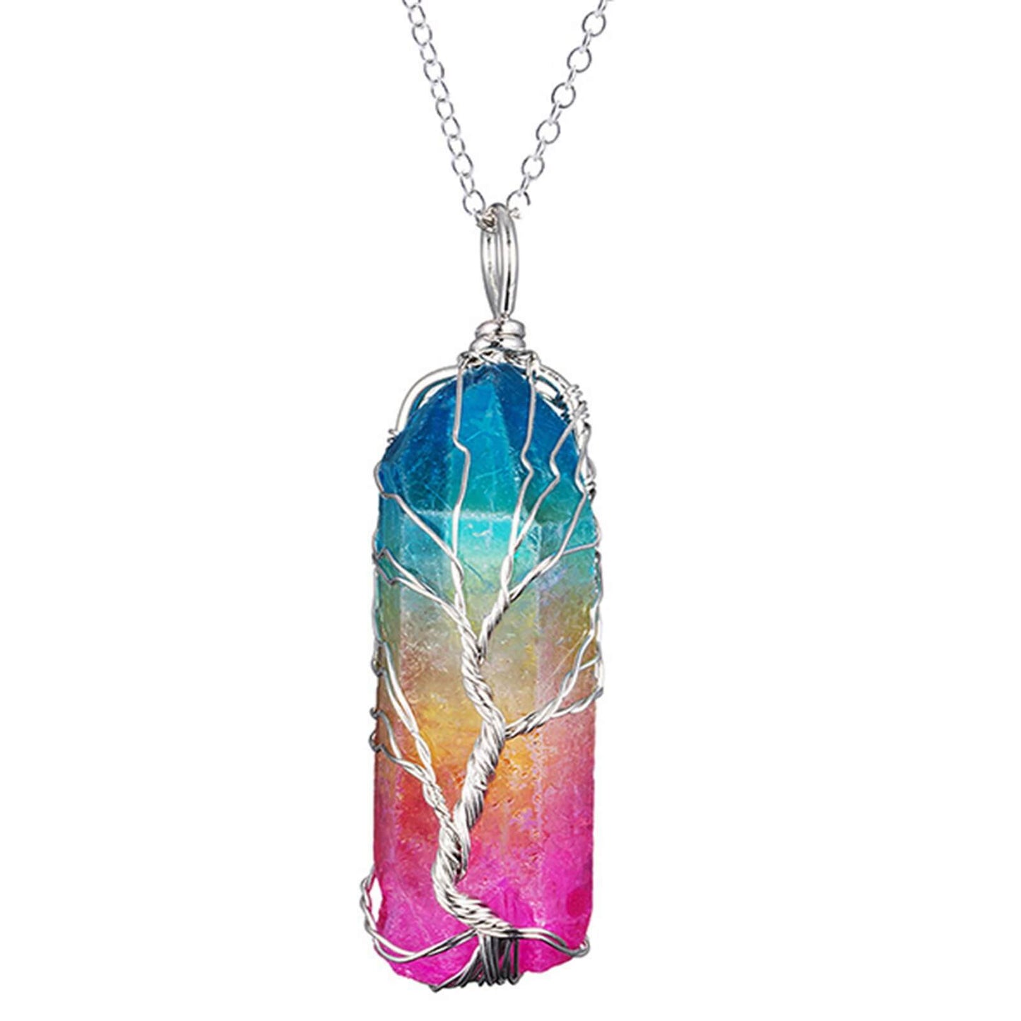 Quartz Tree of Life Necklace