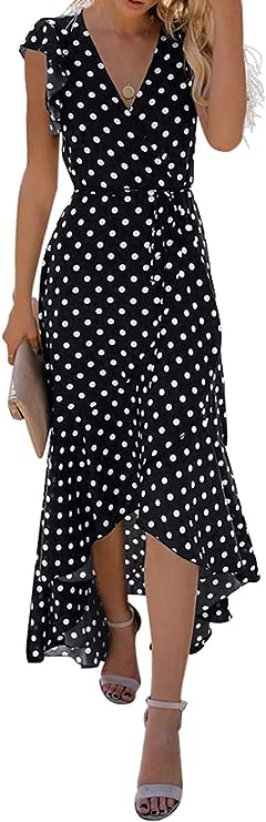 Slim Fit Polka Dress