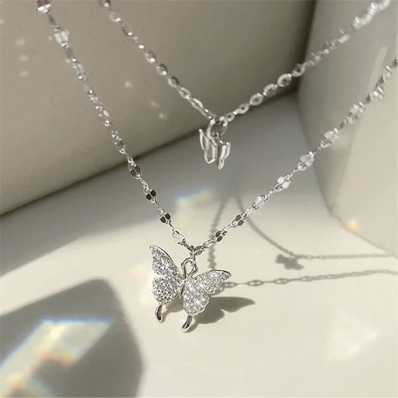 Magical Butterflies Layered Necklace